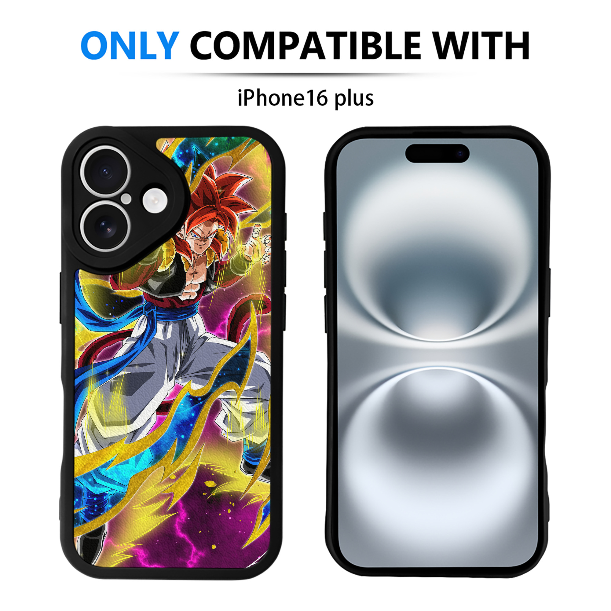 （画像用） ドラゴンボール DRAGON BALL 【iPhone 16シリーズ対応】シリコンスマホケース（レザー調） 材質：シリコン